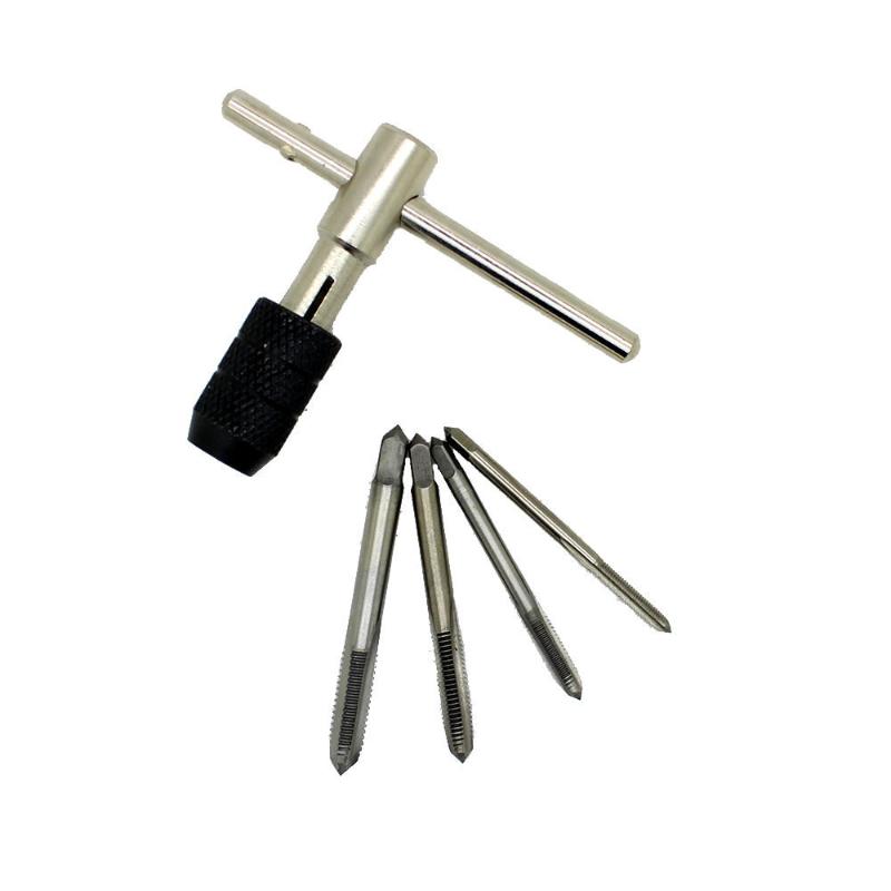 

5pcs/Set T Type Machine Hand Screw Thread Taps Reamer M3/M4/M5/M6 Tap Reamer