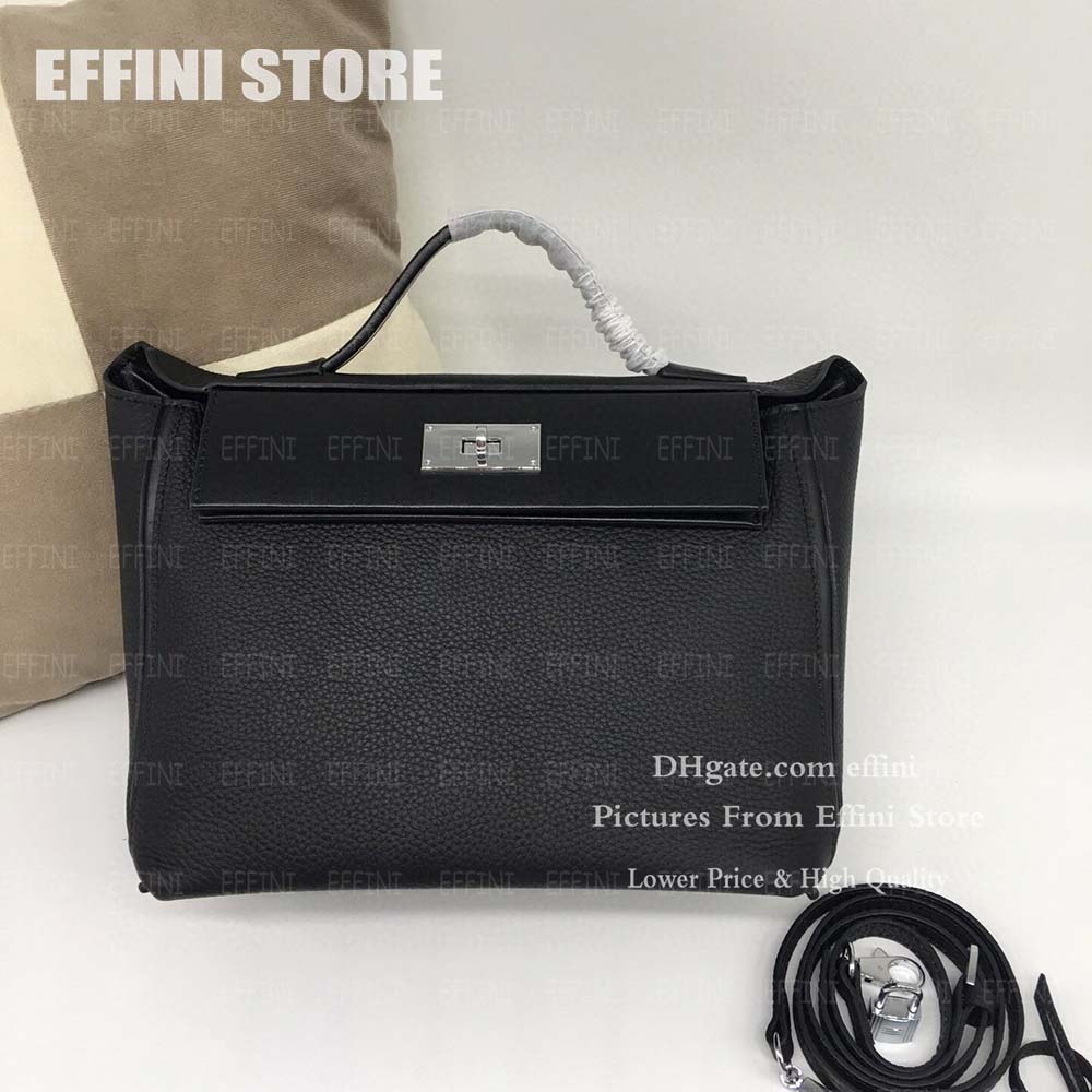 

2424 Handbag Designer Tote Bags 2022 Hot Sold Womens Luxury Handbags Purses Fashion Genuine Real Leather Shoulder Bag with Strap Effini, Green