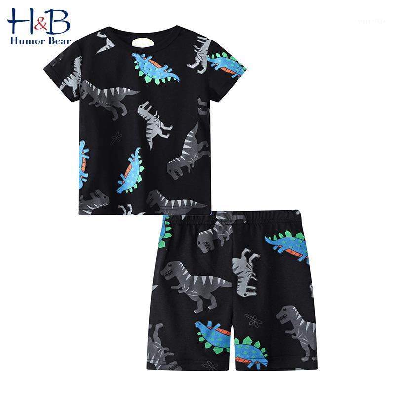 

Humor Bear New Boys Summer Clothing Sets Fashion Cotton Cartoon Short Sleeve+Shorts 2PCS Sets Casual Baby Kids Children Clothes1, 1283 black