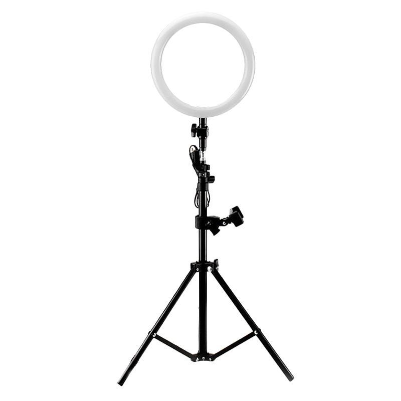 

Led Ring Fill Light Tripod, 16cm Diameter Ring Fill Light and 2.1M Adjustable Live Tripod