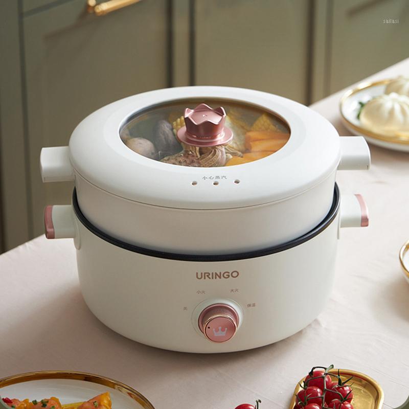 

Multicooker steamer saucepan Non-stick Hot Pot Cooking Noodle Pot Split Steaming boiling Soup For Travel School Home appliances1