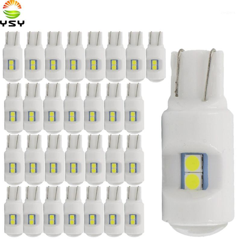 

YSY 30X Ceramic Car Interior LED T10 3030 6SMD W5W 168 Wedge Door Instrument Side Bulb Lamp Car Light Plate Light pink 12V1, As pic