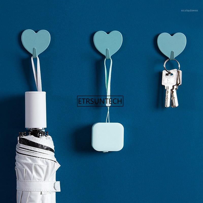 

30Set Cute Heart-shaped Wall Mount Key Holder Decorative Stainless Steel Hanger Keys Hanger Home Decor Hooks1