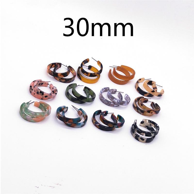 

Simple Personality Round C-shaped New Earrings for Women Tortoiseshell Pattern Acrylic Acetate Plate Earrings Fashion Jewelry