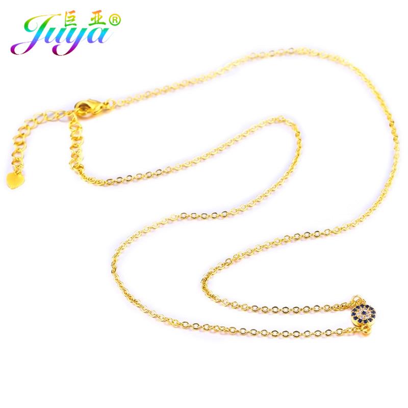

2020 New Arrival Classic Jewelry Necklace Gold /Rose Gold Blue Zircon Greek Evil Eye Necklace Jewelry For Women Gift