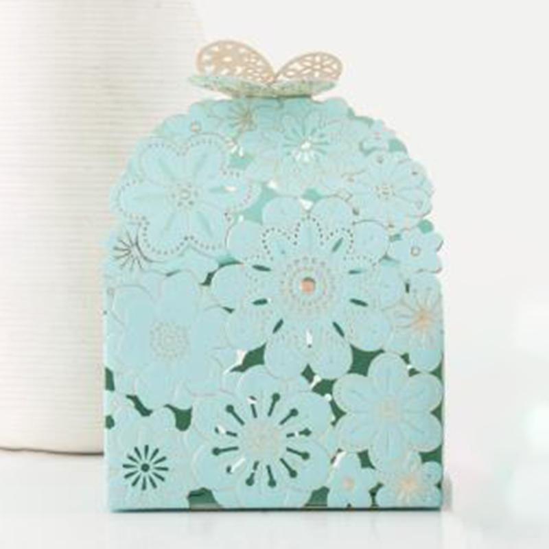 

10pcs Hollow European-Style Wedding Butterfly Flower Paper Candy Favor Gift Box Candy Box Brand New And High Quality For Home
