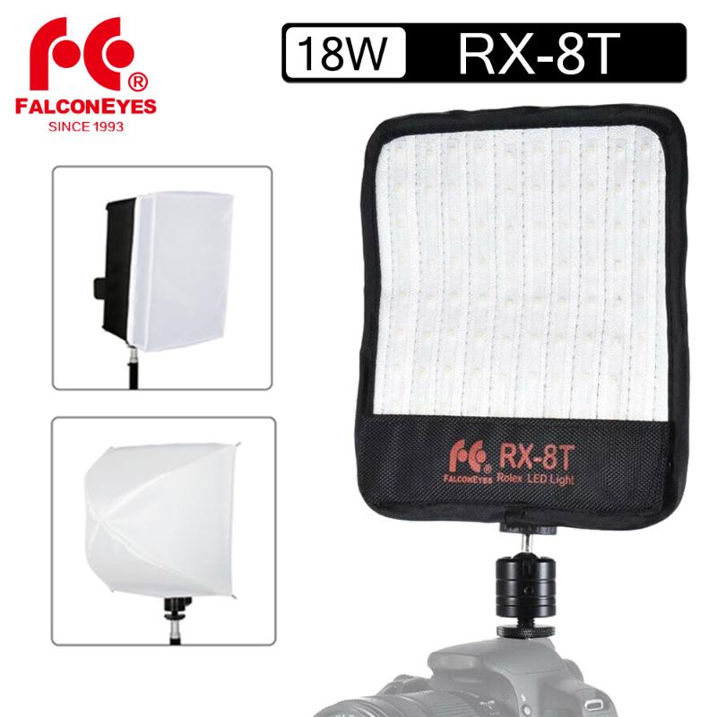 

Falcon Eyes RX-8T 18W 3200-5600K Portable Flexible Studio LED Video Light On Camera With Diffuser For Movie/Youtube