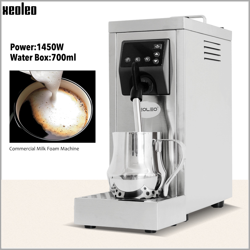 

Xeoleo Commercial milk froth machine 4Bar Coffee milk Bubble maker 1450W Espresso Coffee machine maker Steam