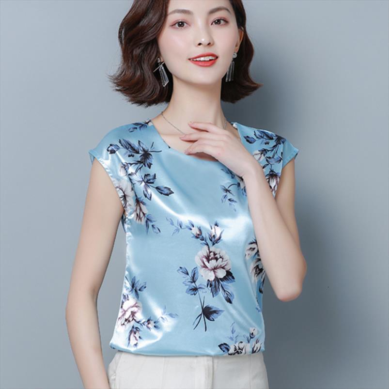 

korean fashion silk women blouses satin flower batwing sleeve white women shirts plus size xxxl 4xl blusas femininas elegante