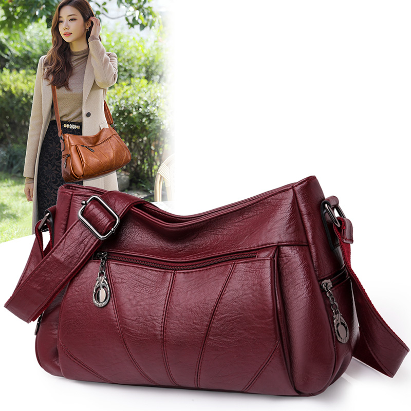 

HBP 2020 Hot Luxury Handbag Women Bags High Quality Leather Crossbody Bags Ladies Tote Large Capacity Female Shoulder Bag Sac A MainKE9W, Black