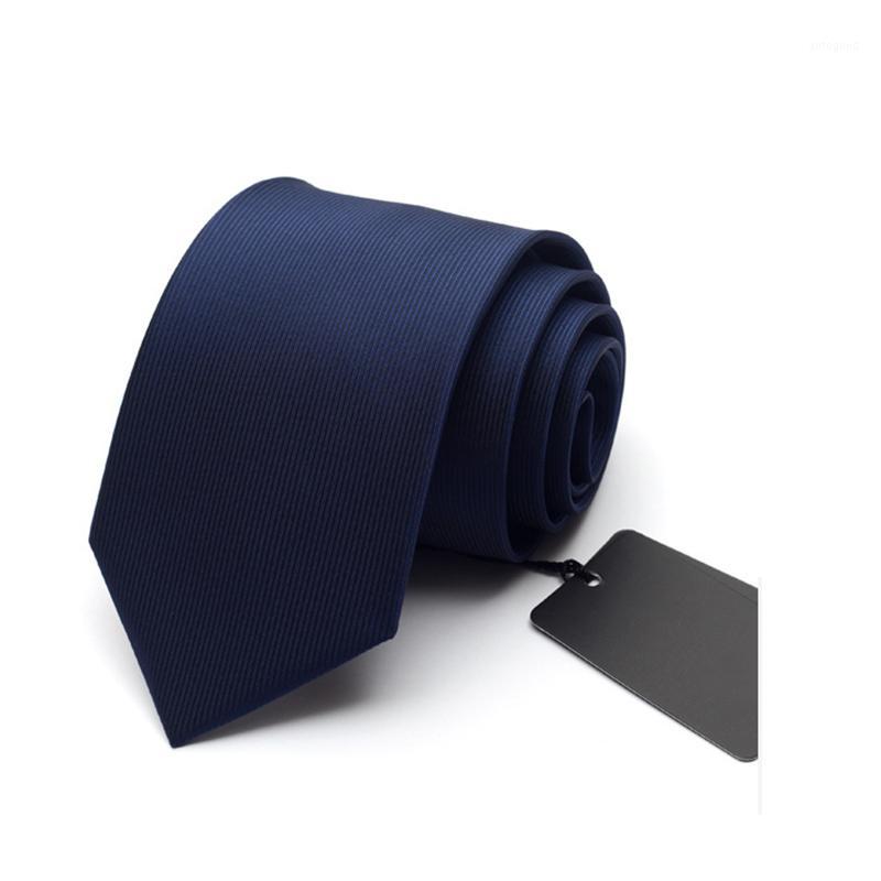 

Neck Ties 2021 Fashion 8CM Male Formal Tie For Men Business British Style Wedding Working Slim Solid Color With Gift Box Blue1