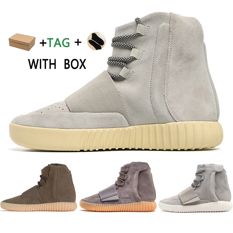 

2021 New 750 shading outdoor sports shoes for men Kanye West hot selling 750 shoes skateboard Sneakers high top Best Quality Athletic, Box