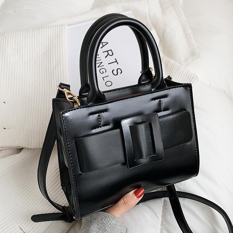 

Designer Pu Leather Women Handbags Ladies Small Shoulder Bag Fashion Crossbody Bags for Women Casual Female Tote Messenger Bags, Black