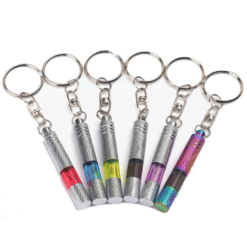 

Multi-Color Copper LED Neon Lamp Anti-Static Rod Keychain For Automobiles