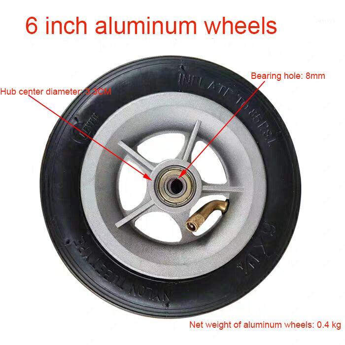 

6 Inch 6x1 1/4 Inner Tube Outer Tyre Wheel for 6*1 1/4 Inflation Wheel Wheelchair Pneumatic Gas Mini Electric Scooter Accessory1