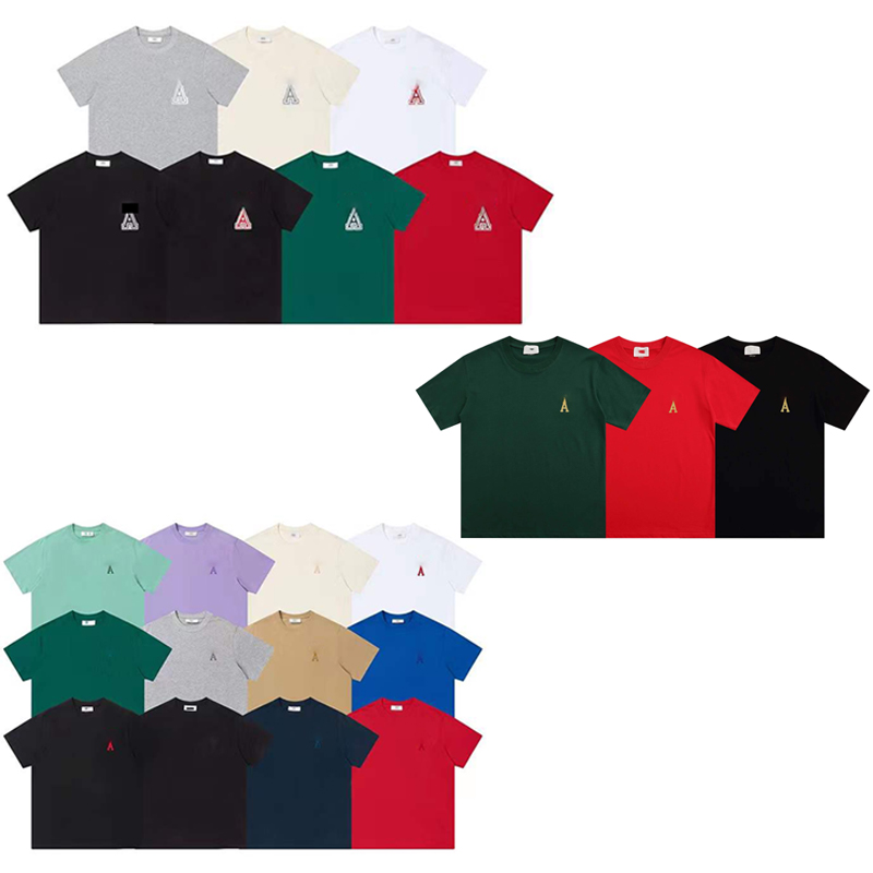 

French high-end brand designer Men's T-Shirts fashion trends spring and summer T-shirt men and women with the same style couples short sleeves nine styles all-match, Clear