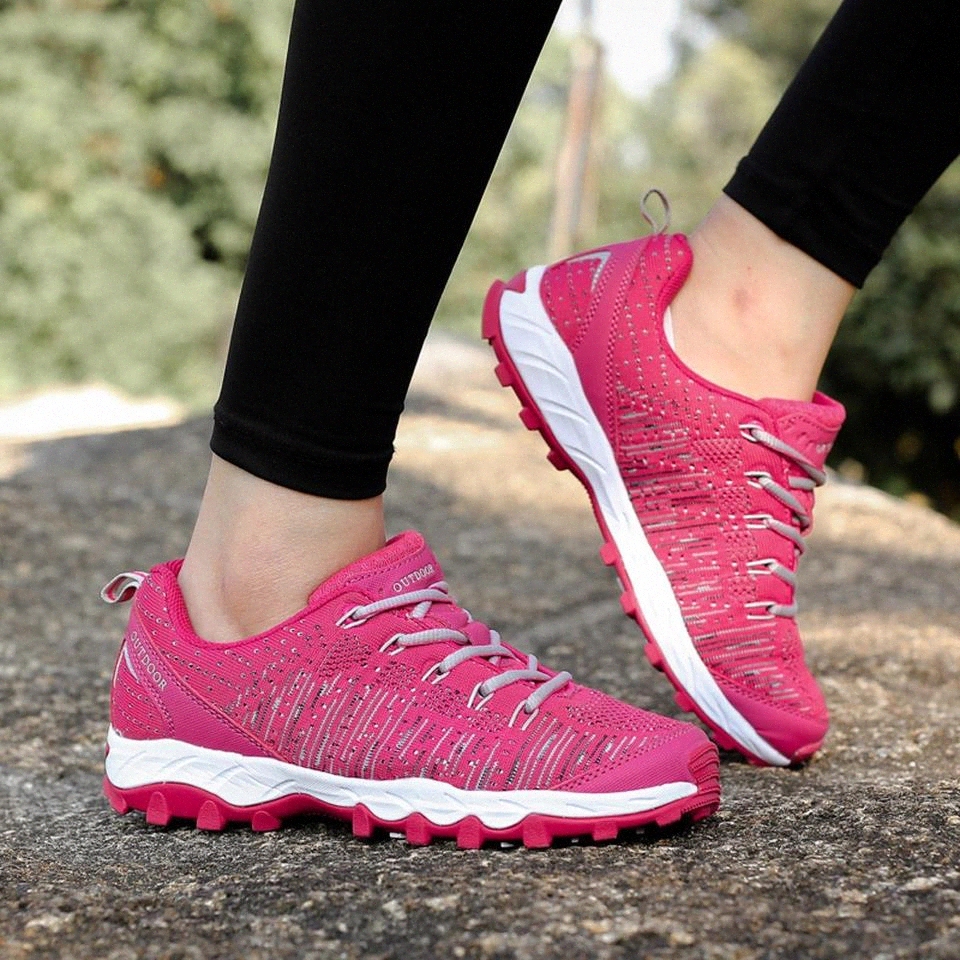 

Fashion Women's Mesh Breathable Hiking Shoes Women's Sneakers Trend Women's Lightweight Non-slip Outdoor Hiking Shoes#G30 #SS81