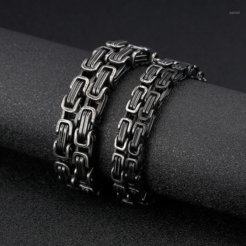 

6/8mm Width Vintage Men's Locomotive Chain Necklace Hip Hop Bicycle party 316L Stainless Steel Men's Fashion Jewelry Gift1