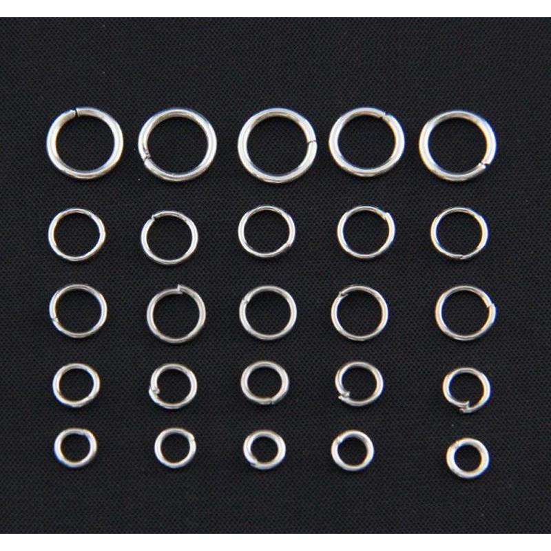 

High Quality Oval Bright Silver Filled Color Sterling Plated Jump Ring Locked For Necklace 100G/Bag Jr02 Njbge
