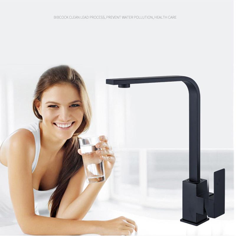 

Stainless Steel Basin Faucet Hot and Cold Water Single Handle Corrosion Resistance Taps Torneira 360 Degree for Bathroom