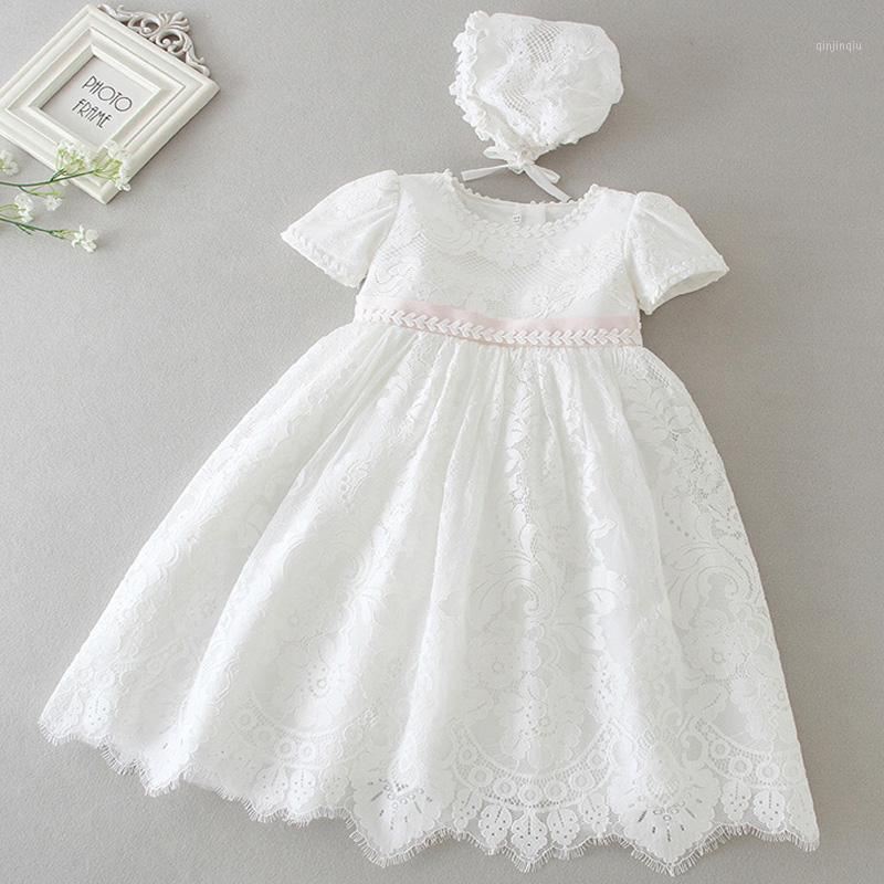 

New 2019 Lace Baby Girl Dress Summer Newborn Christening Vestidos Cotton 1st Birthday Outfits Baptism White Princess Dresses1, Mqqz008