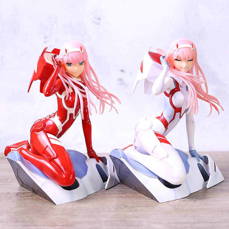 

Anime Figure Darling in the FRANXX Figure Zero Two 02 Red/White Clothes Sexy Girls PVC Action Figures Toy Collectible Model T200911