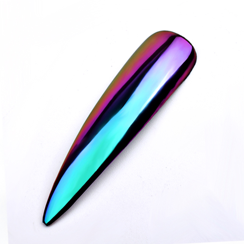 

1 Box 0.3g Chameleon Mirror Nail Glitters Powder DIY Nail Chrome Metal Effect Art Powder Chrome Dust for UV Gel Polish