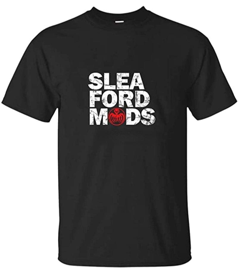 

Men's T-Shirts Sleaford Mods - White Red Text 29(1), White;black