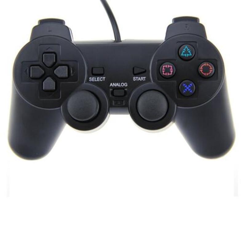 

Wired Controller Double Shock Gamepad Joystick For PS2 Playstation 2 Vibration Mode Game Controllers & Joysticks Applicable Products Host Black Color