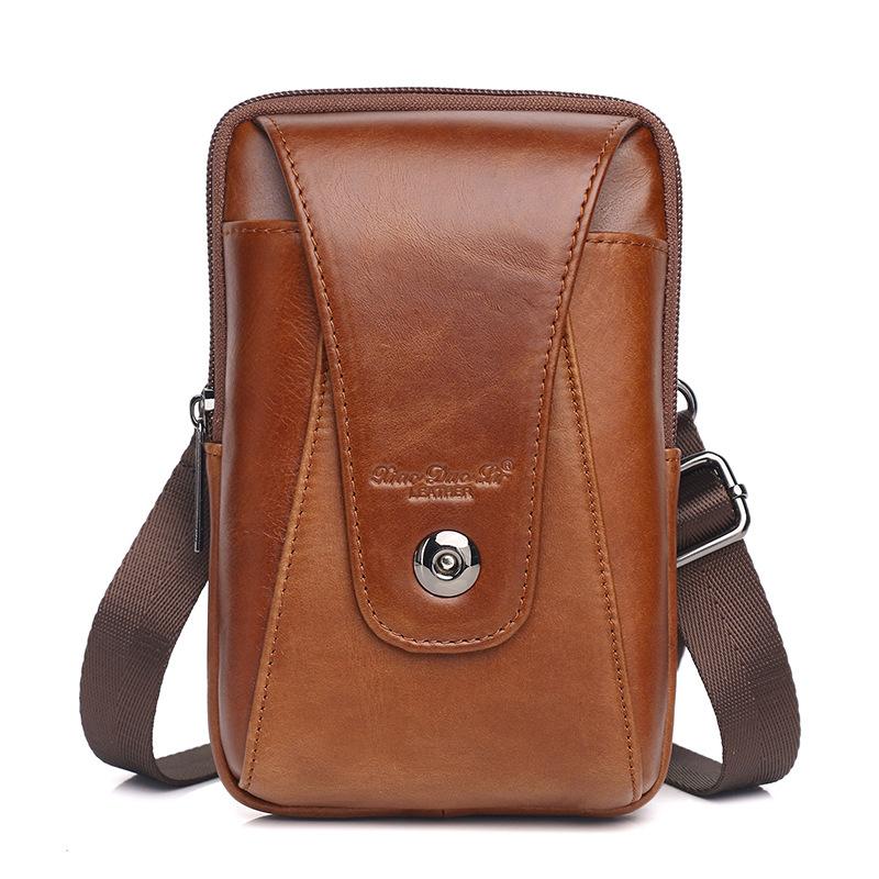

6 inch Mini Messenger Bag Genuine Leather Mobile Phone Bag Luxury Handbags Women Bags Designer Shoulder Small Crossbody Bags, Style 5