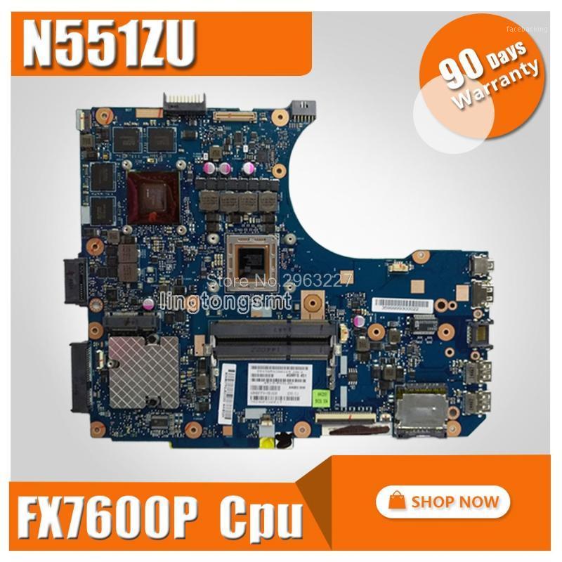 

send board+N551ZU motherboard REV2.0 4G Memory FX7600P CPU For Asus N551Z N551ZU motherboa N551ZU Mainboard test 100% ok1