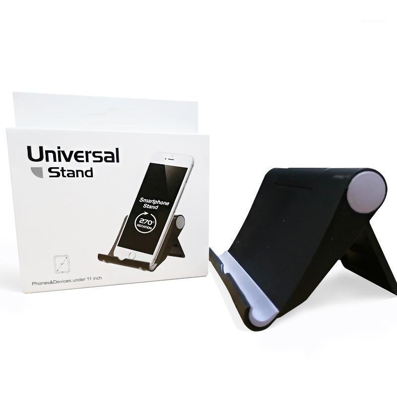 

Universal Tablet Desk Holder Foldable Cellphone Stand Mount Adjustable Phone Bracket Under 11 inches Back Pink White Blue1, Black