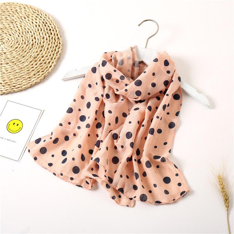 

Children's Cotton Linen Scarf Spring Autumn Winter Thin Section Girl Boy Cherry Child Scarf Baby Bib Leopard Warm A87