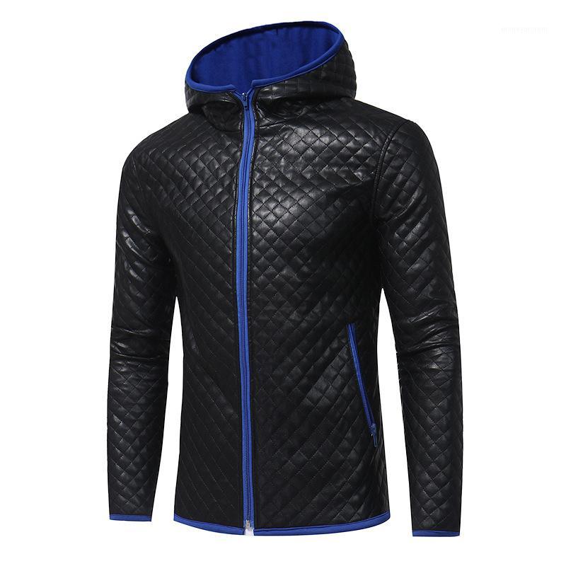 

Men Faux Leather Jaqueta De Couro Masculina Leather Coat Jackets Me Men Autumn Fashion Casual Motorcycle PU Jacket Coa1, Burgundy