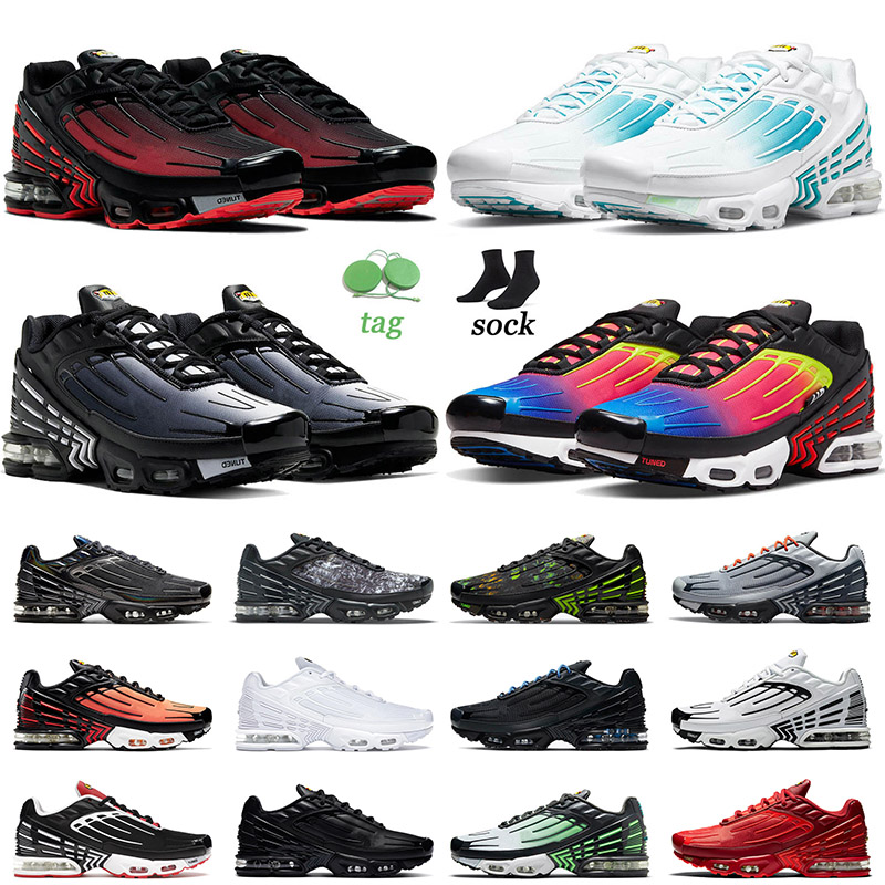 

Tn 3 Plus III Tuned 2022 Top Quality Sports Running Shoes Bone Black Triple White Rainbow Bordeaux Obsidian Laser Blue Mens Women Trainers Sneakers 36-46, C27 black red 39-46