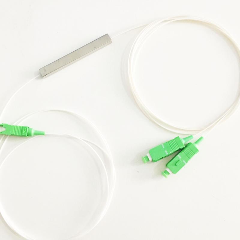 

Free Shipping Fiber Optical PLC 1x2 splitter with SC/APC connector out going cable 0.9mm 1 meter 10pcs