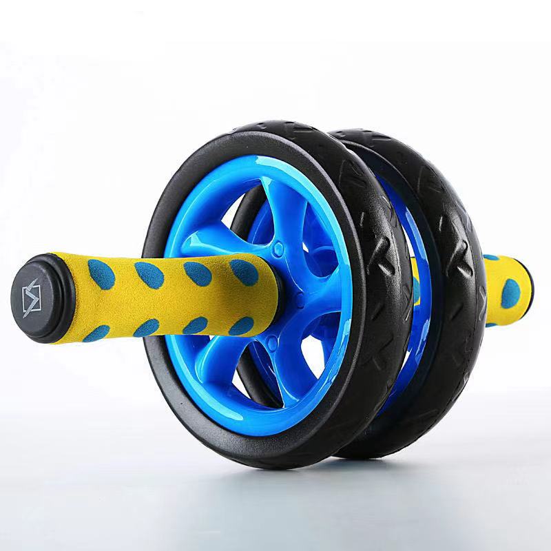 

2021 new silent two wheel exercise roller abdominal wheel fitness equipment abdominal muscle whee2l36, Black