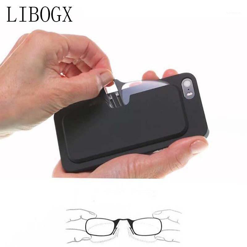 

LIBOGX Legless Clip Nose Presbyopic Glasses For Both Men And Women Portable Sticky Mobile Phone To Send Ultra-Thin Glasses Case1