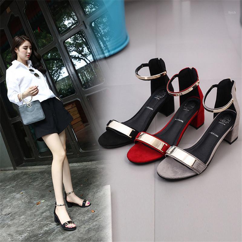 

New female sandals buckle Shoes For Women High heels Summer Shoes new Womens elastic fabric Women Sandals1, Silver