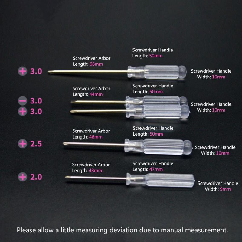 

5Pcs Mini Screwdriver Computer Repair Tool Transparent Slotted Screwdriver