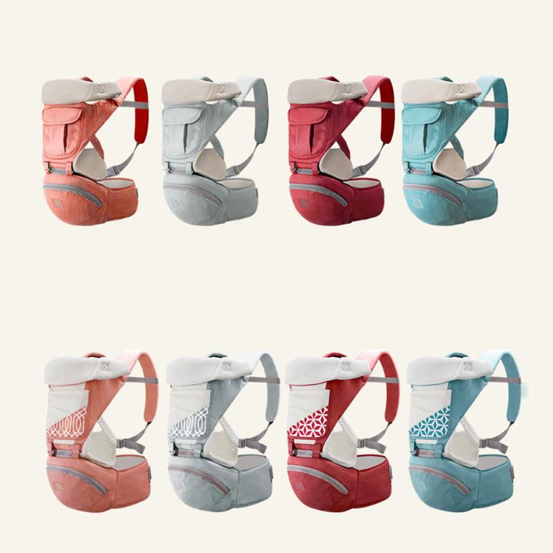 

0-48M Ergonomic Baby Carrier 15 Using Way Infant Baby Hipseat Carrier Front Facing Ergonomic Kangaroo Wrap Sling Travel