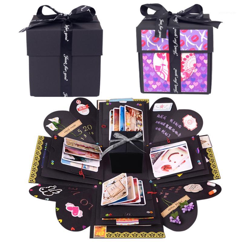 

Square DIY Surprise Love Explosion Box Gift Explosion for Anniversary Scrapbook DIY Photo Birthday Valentine's Day Gift1