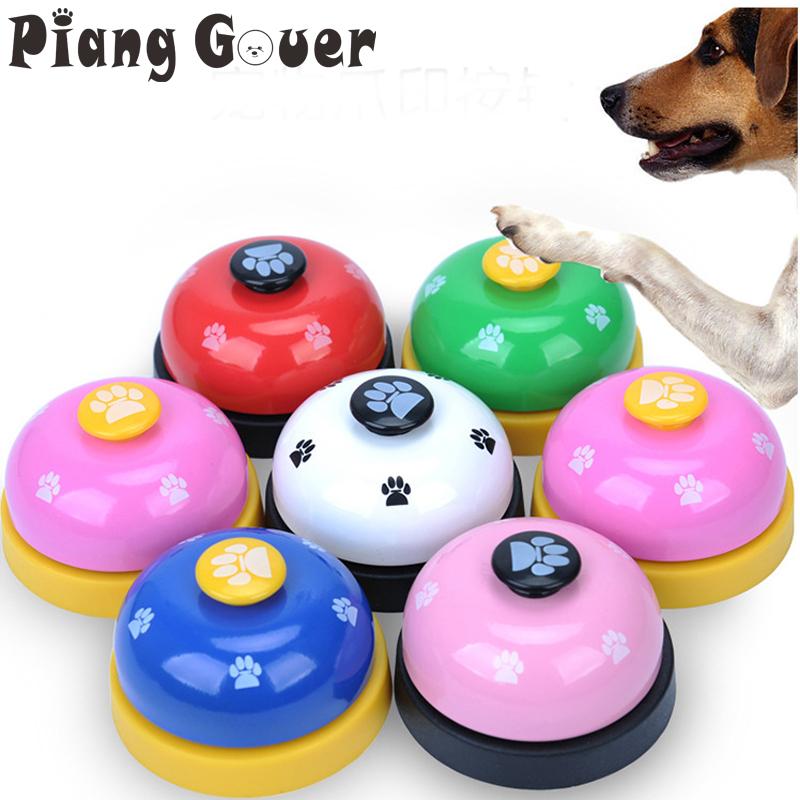 

Pet Toy Training Called Dinner Small Bell Footprint Ring Dog Toys For Teddy Puppy Pet Call