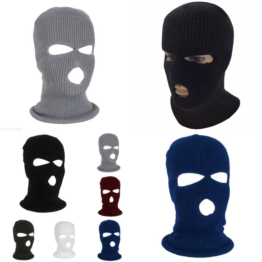 

Ski Full Face Mask 3 Mask Winter Cap Hole Balaclava Hood Motorbike Motorcycle Helmet Full Face Helmet ArmC1