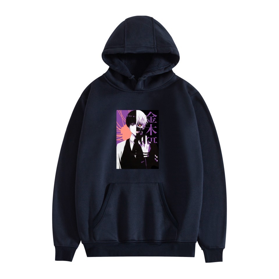 

2021 Hot New Topical Ghoul-day Man Two-dimensional Series Printed Casual Hoodie Couple 30kh, Red