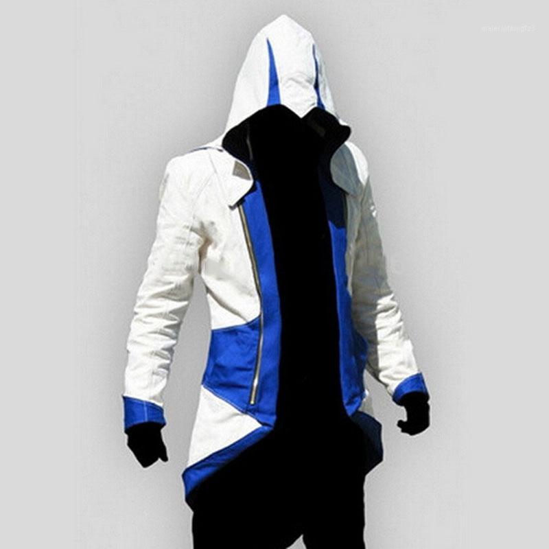 

Men's Hoodies & Sweatshirts Assassins Creed 3 III Conner Kenway Hoodie Jacket Aassassins Costume Connor Cosplay Novelty Sweatshirt Hoody Men, Red white