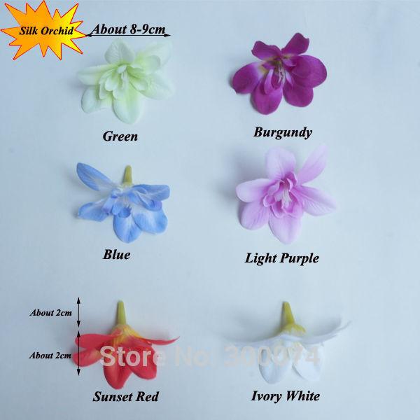 

20pcs/ Pack Artificial Silk Oncidium Orchid Flower Head Decorative Flowers& Wreaths Handmade Orchid For Wedding Decor, Blue