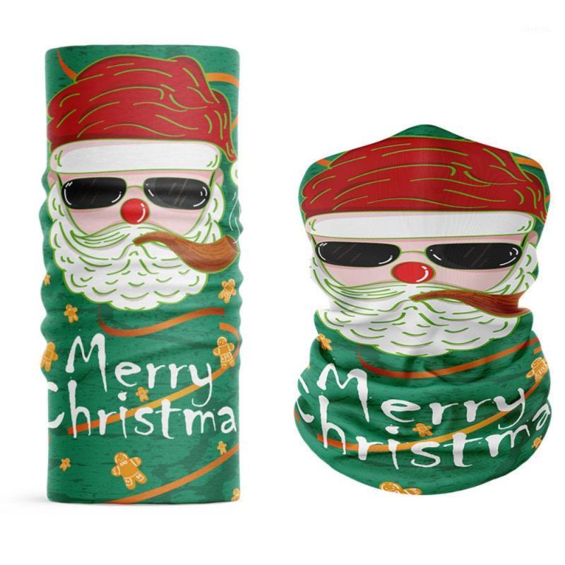 

Halloween Christmas Santa Claus Motorcycle Cycling Neck Scarf Bandana Headband Cosplay Balaclava Outdoor Mountaineering Skiing1, Black