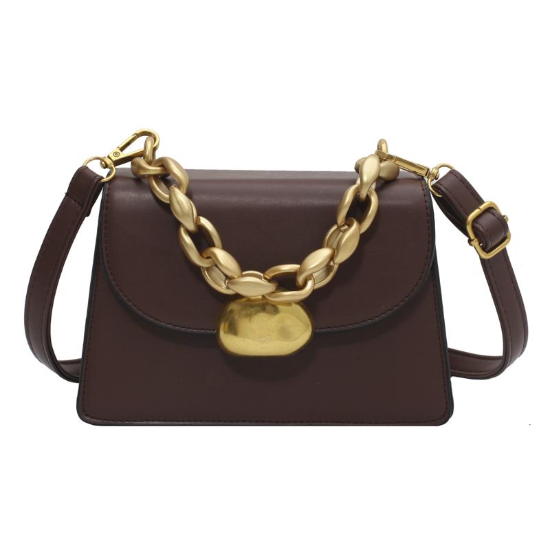 

Fashion Women Shoulder Bag Chain Female Designer Handbags And Wallets Youth Luxury High Quality Bags PU Leather Small Brown, Black