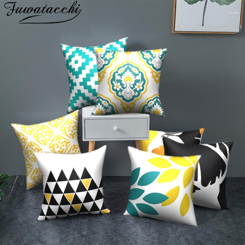 

Fuwatacchi Colorful Geometric Cushion Cover Nordic Style Striped Pillow Covers Home Sofa Decorative Throw Pillows Cases 45x45cm1, Pc10918